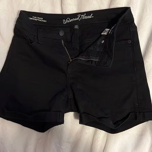 universal thread black denim shorts